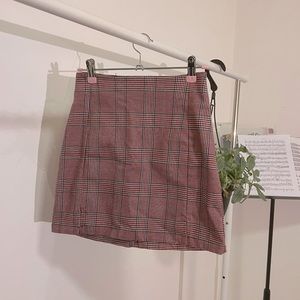 brandy melville mini skirt red
